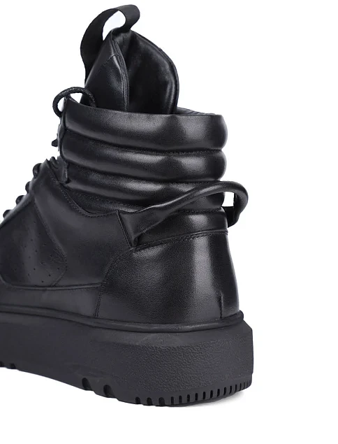 Женские ботинки MIRATON кожаные черные - фото 4 - Miraton