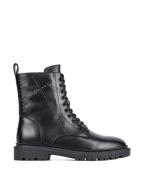 Женские ботинки Attizzare кожаные черные - фото 1 - Miraton