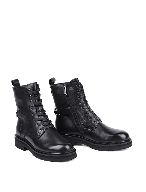 Женские ботинки Attizzare кожаные черные - фото 3 - Miraton