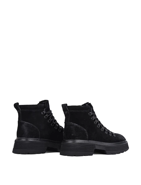 Женские ботинки MIRATON велюровые черные - фото 4 - Miraton