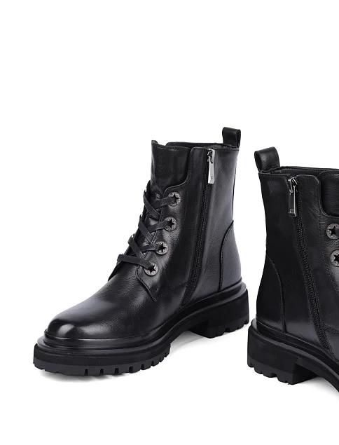 Женские ботинки Attizzare кожаные черные - фото 2 - Miraton