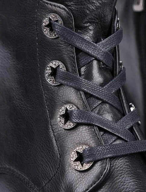 Женские ботинки Attizzare кожаные черные - фото 5 - Miraton