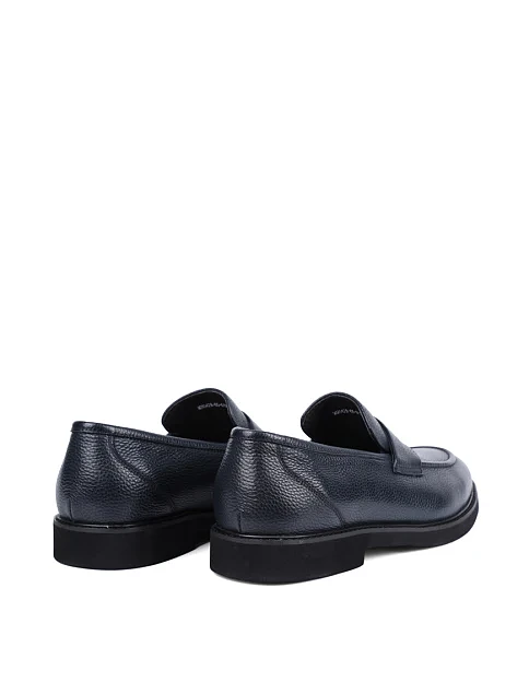 Мужские туфли Miguel Miratez кожаные синие - фото 4 - Miraton