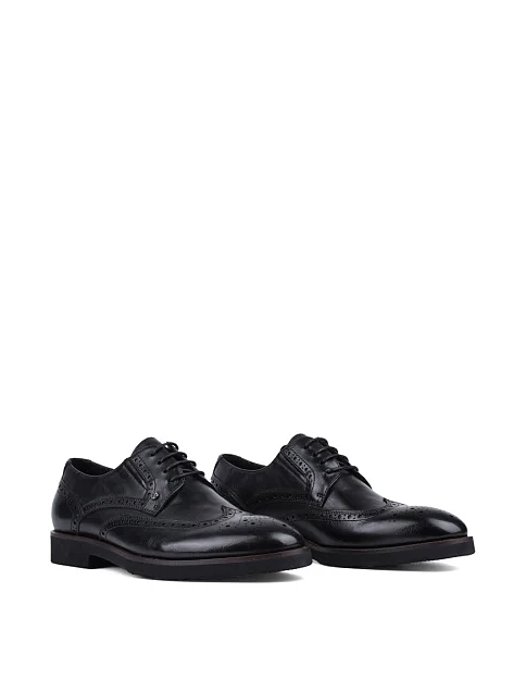 Чоловічі туфлі Miguel Miratez шкіряні чорні - фото 3 - Miraton