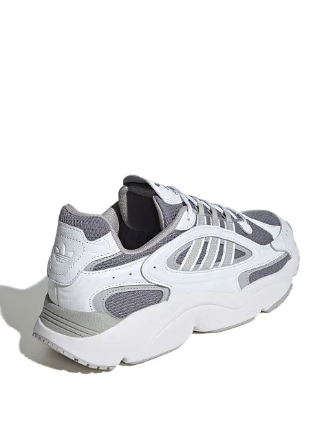 Женские кроссовки Adidas OZMILLEN из экокожи белые - фото 4 - Miraton