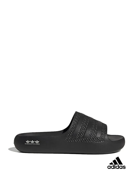 Женские шлепанцы Adidas Adilette Ayoon резиновые черные - фото 1 - Miraton