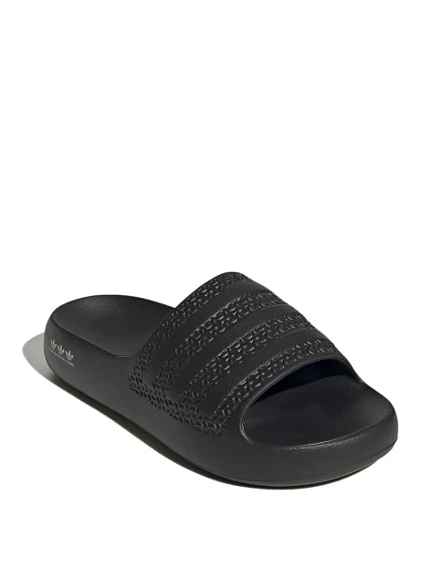 Женские шлепанцы Adidas Adilette Ayoon резиновые черные - фото 5 - Miraton