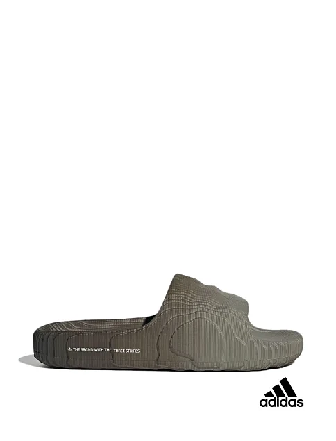 Женские шлепанцы Adidas Adilette 22 резиновые серые - фото 1 - Miraton