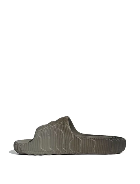 Женские шлепанцы Adidas Adilette 22 резиновые серые - фото 2 - Miraton