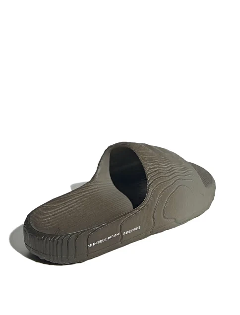 Женские шлепанцы Adidas Adilette 22 резиновые серые - фото 4 - Miraton