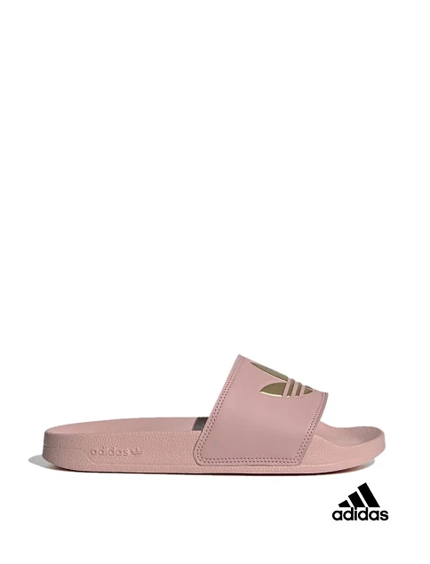 Женские шлепанцы Adidas Adilette Lite резиновые розовые - фото 1 - Miraton