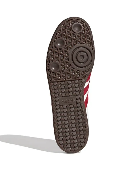 Мужские кеды Adidas Samba кожаные белые - фото 6 - Miraton