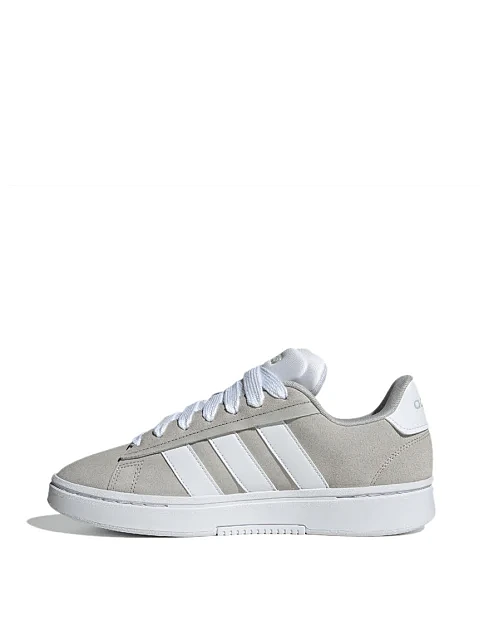 Мужские кеды Adidas Grand Court Alpha замшевые серые - фото 2 - Miraton