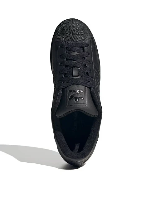 Мужские кеды Adidas Superstar II кожаные черные - фото 5 - Miraton