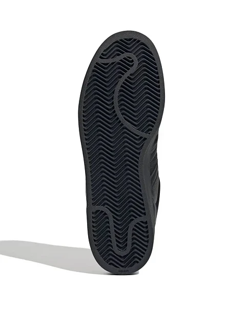 Мужские кеды Adidas Superstar II кожаные черные - фото 6 - Miraton
