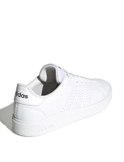 Мужские кеды Adidas Advantage Base 2.0 из экокожи белые - фото 4 - Miraton
