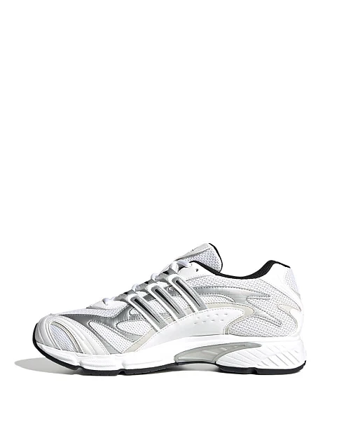 Мужские кроссовки Adidas Temper Run 2.0 из экокожи серебряного цвета - фото 2 - Miraton
