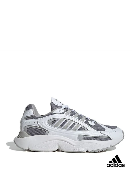 Мужские кроссовки Adidas OZMILLEN из экокожи белые - фото 1 - Miraton