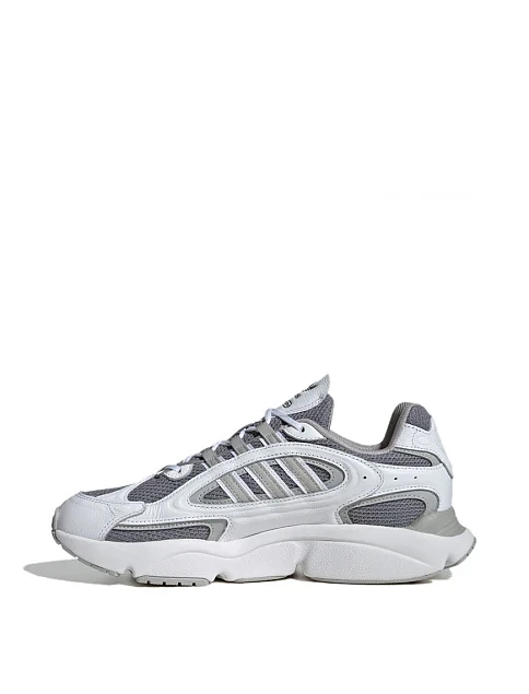 Мужские кроссовки Adidas OZMILLEN из экокожи белые - фото 2 - Miraton