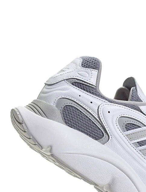 Мужские кроссовки Adidas OZMILLEN из экокожи белые - фото 7 - Miraton