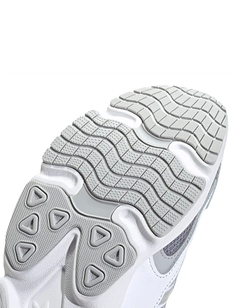 Мужские кроссовки Adidas OZMILLEN из экокожи белые - фото 8 - Miraton