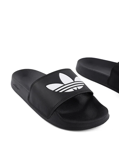 Мужские шлепанцы Adidas Adilette резиновые черные - фото 5 - Miraton