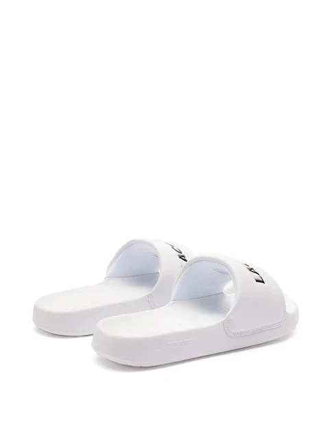 Жіночі шльопанці Lacoste гумові білі - фото 3 - Miraton