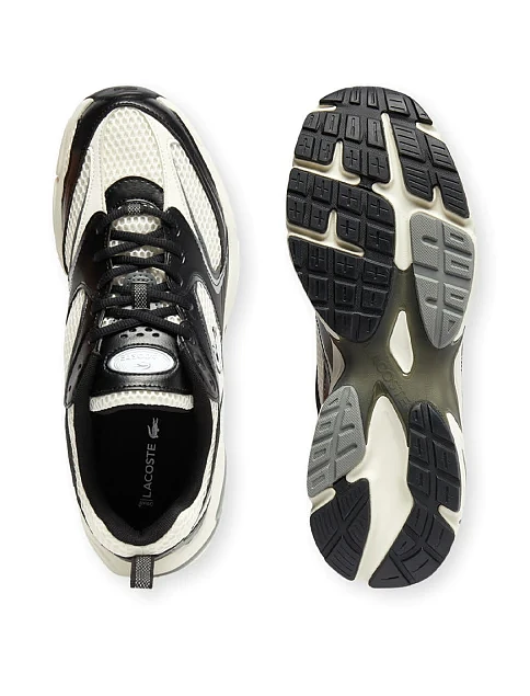 Мужские кроссовки Lacoste велюровые черные - фото 4 - Miraton