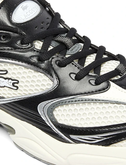 Мужские кроссовки Lacoste велюровые черные - фото 6 - Miraton