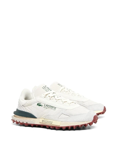 Чоловічі кросівки Lacoste велюрові білі - фото 2 - Miraton
