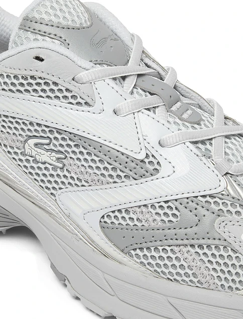 Мужские кроссовки Lacoste L003 Neo кожаные серые - фото 6 - Miraton