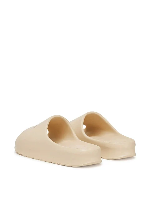 Мужские шлепанцы Lacoste резиновые бежевые - фото 3 - Miraton