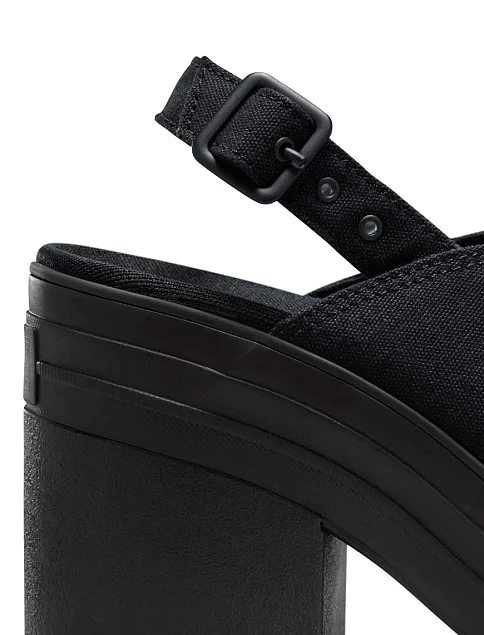 Жіночі туфлі Converse Chuck 70 Deluxe Sandal Heels тканинні чорні - фото 8 - Miraton