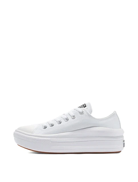 Жіночі кеди Converse тканинні білі - фото 3 - Miraton