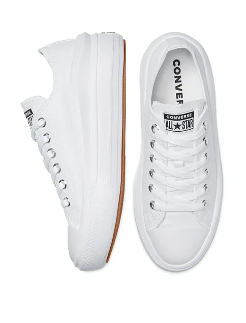 Жіночі кеди Converse тканинні білі - фото 6 - Miraton