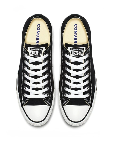 Жіночі кеди Converse Chuck Taylor All Star тканинні чорні - фото 4 - Miraton