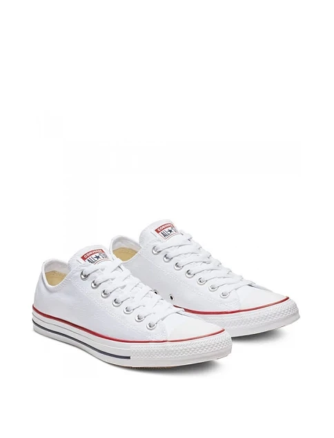 Жіночі кеди Converse Chuck Taylor All Star тканинні білі - фото 3 - Miraton