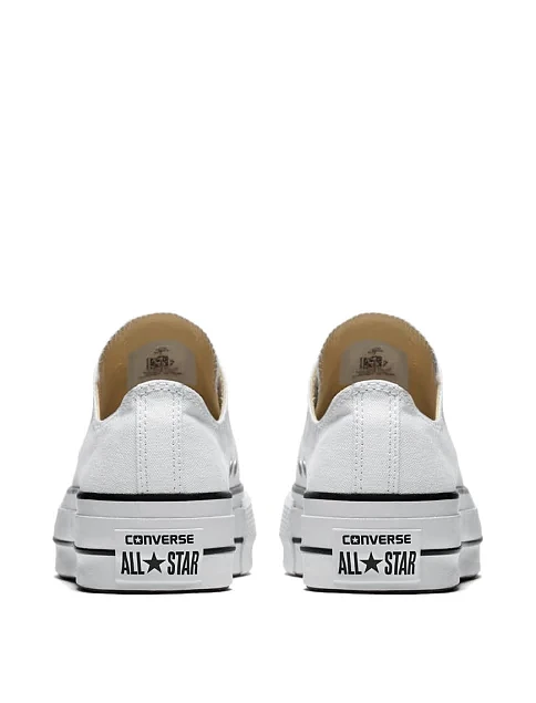 Жіночі кеди Converse Chuck Taylor All Star Lift Platform тканинні білі - фото 5 - Miraton