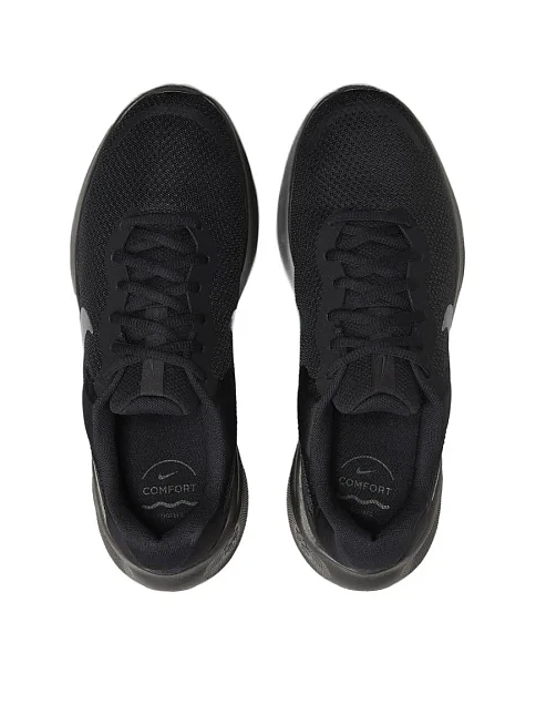 Мужские кроссовки Nike Revolution 7 тканевые черные - фото 4 - Miraton