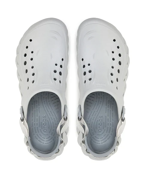 Жіночі крокси Crocs гумові сірі - фото 4 - Miraton