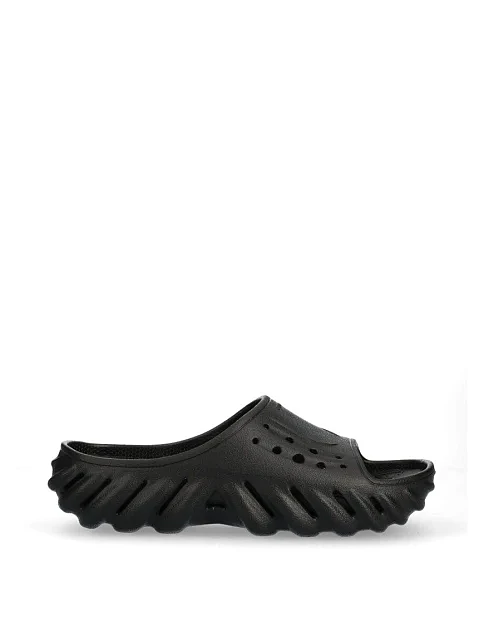 Чоловічі шльопанці Crocs гумові чорні - фото 1 - Miraton