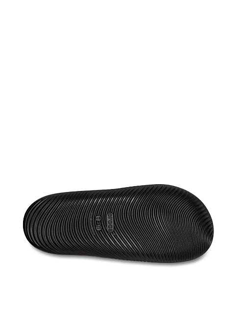 Чоловічі шльопанці Crocs гумові чорні - фото 5 - Miraton