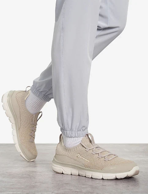 Женские кроссовки Outventure Softline Slip On тканевые бежевые - фото 1 - Miraton