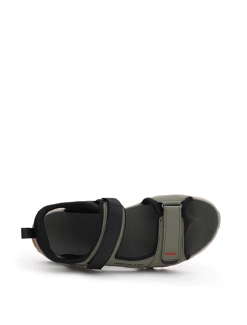 Мужские сандалии Northland Wandern из искусственной кожи зеленые - фото 5 - Miraton