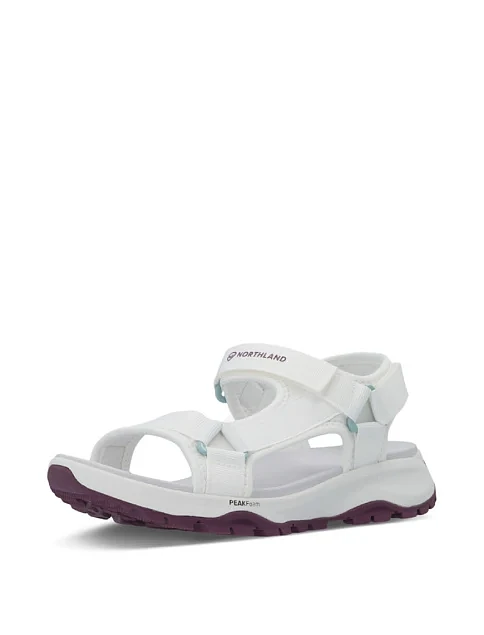 Женские сандалии Northland Wandern тканевые белые - фото 3 - Miraton