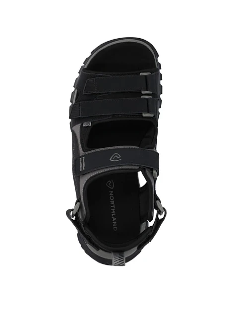 Мужские сандалии Northland из искусственной кожи черные - фото 6 - Miraton