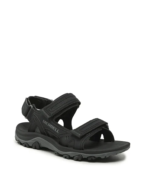 Чоловічі сандалі Merrell Huntington тканинні чорні - фото 2 - Miraton