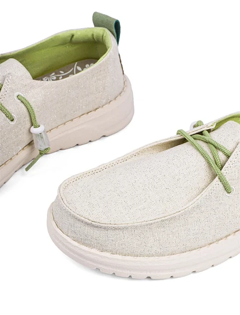 Женские туфли Hodaki тканевые бежевые - фото 5 - Miraton