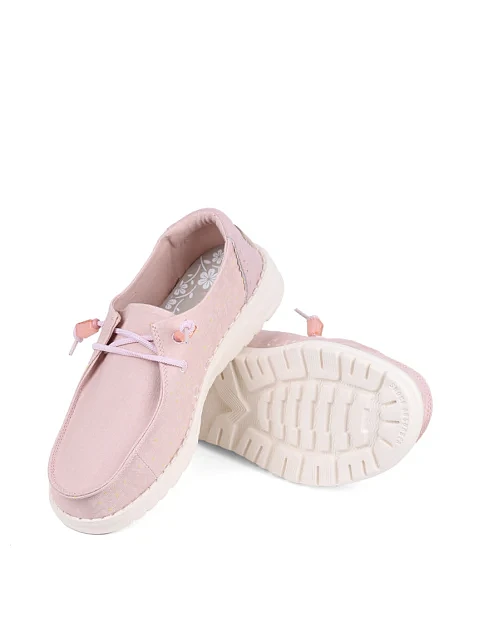 Женские туфли Hodaki тканевые розовые - фото 2 - Miraton