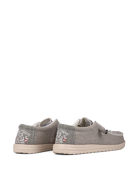 Мужские туфли Hodaki тканевые желтые - фото 4 - Miraton